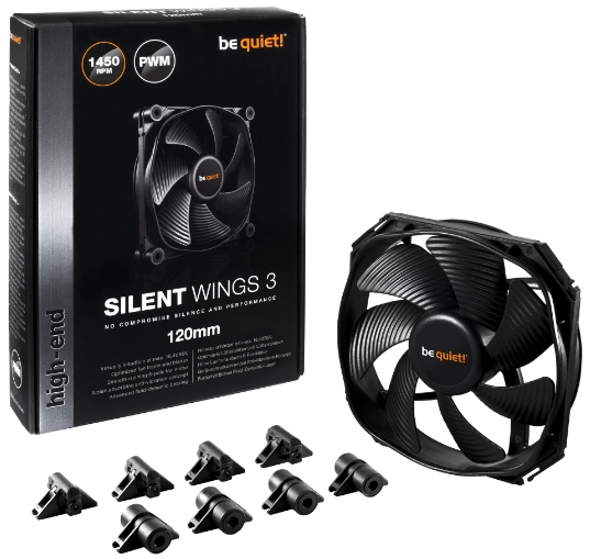 Be Quiet! - Ventilltor - Be Quiet Silent Wings 3 PWM 12cm rendszer ht ventiltor
