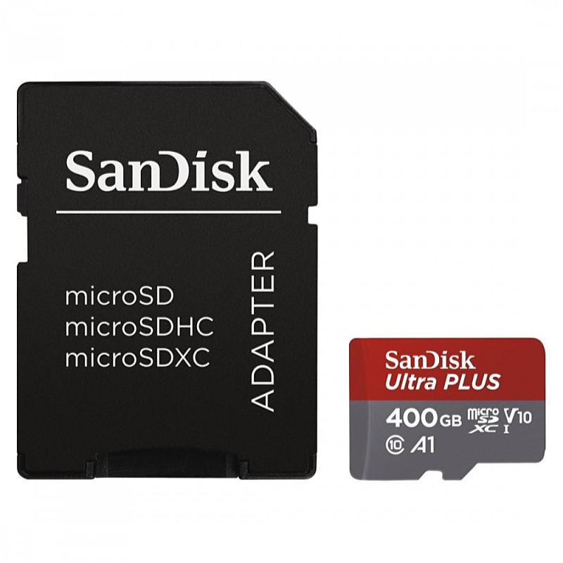 SanDisk - Memria Krtya Foto - Sandisk Ultra Android 400Gb microSDXC UHS-I A1 memriakrtya + SD adapter