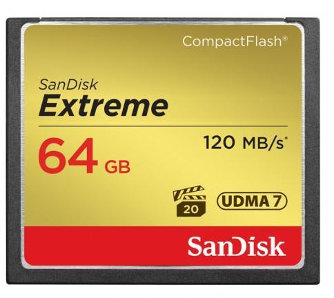 SanDisk - Memria Krtya Foto - Sandisk Extreme 64Gb Compact Flash memriakrtya