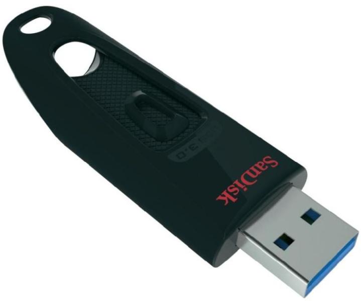 SanDisk - Memria Pen Drive - Sandisk Ultra SDCZ48-016G-U 16Gb USB 3.0 pendrive, fekete