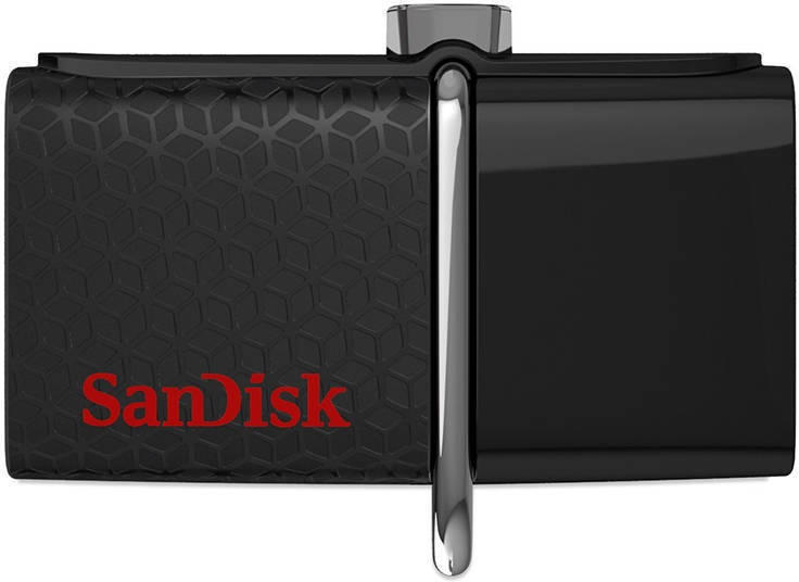 SanDisk - Memria Pen Drive - SanDisk Ultra Dual 16Gb USB3.0+OTG pendrive, fekete