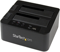 StarTech.com - Kls trolegysg hz - Startech.com 2,5'/3,5' USB3/eSATA HDD dokkol, klnozs funkcival, fekete