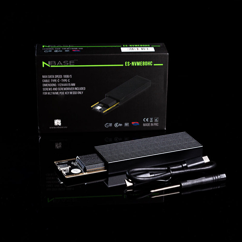 nBase - Kls trolegysg hz - nBase ES-NVME80HC M.2 2230/42/60/80 NVMe USB3.1 Type-C SSD Hz