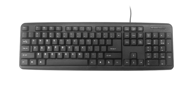 Gembird - Keyboard Billentyzet - Gembird KB-U-103-RU USB Cirill billentyzet, fekete
