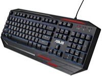 ASUS - Keyboard Billentyzet - Asus Sagaris GK100 magyar USB gamer billentyzet, fekete