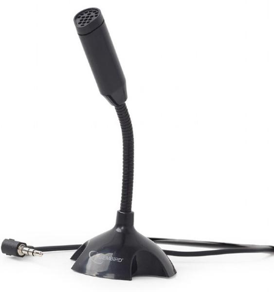 Gembird - Fejhallgat s mikrofon - Mikrofon Gembird asztali MIC-D-02 Black