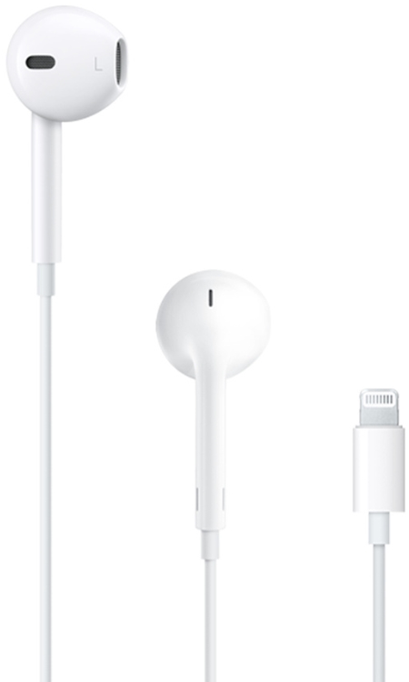Apple - Fejhallgat s mikrofon - Apple EarPods flhallgat tvvezrlvel s mikrofonnal (Lightning), fehr mmtn2zm/a