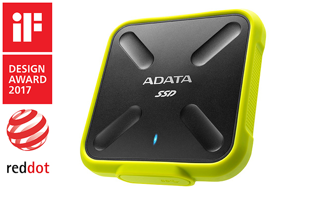 A-DATA - SSD drive - A-DATA SD700 1TB USB3.1 hordozhat vz s porll SSD meghajt, srga