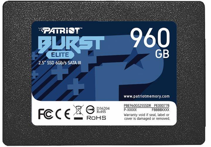 Patriot - SSD drive - SSD Patriot 2,5' 960GB Burst Elite SATA3 PBE960GS25SSDR