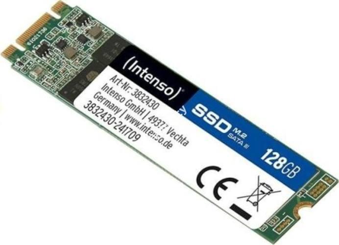 Intenso - SSD drive - SSD Intenso M.2 2280 PCIe 128Gb 3832430 olvass: 520MB/s, rs: 300MB/s