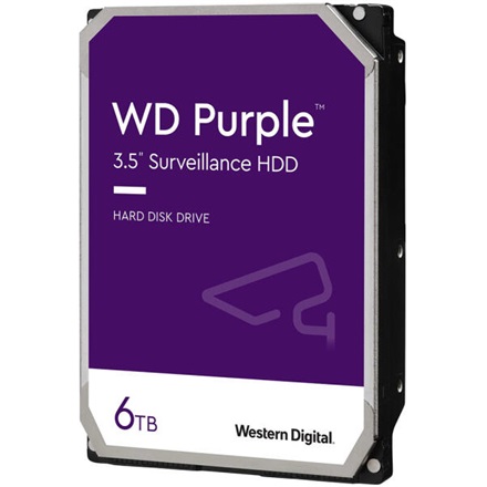 WD - Drive HDD 3,5 - HDDW 6Tb 256Mb SATA3 WD Purple 5400rpm WD64PURZ