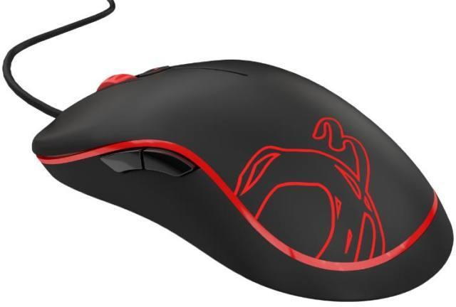 OZONE - Mouse s Pad - Mou Ozone Neon M10 Gamer Red OZNEONM10R