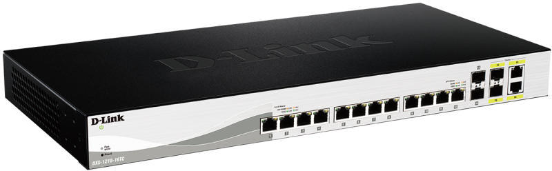 D-Link - Switch, firewall - D-Link 12x10Gb +2SFP+2SFPCombo Managed Switch