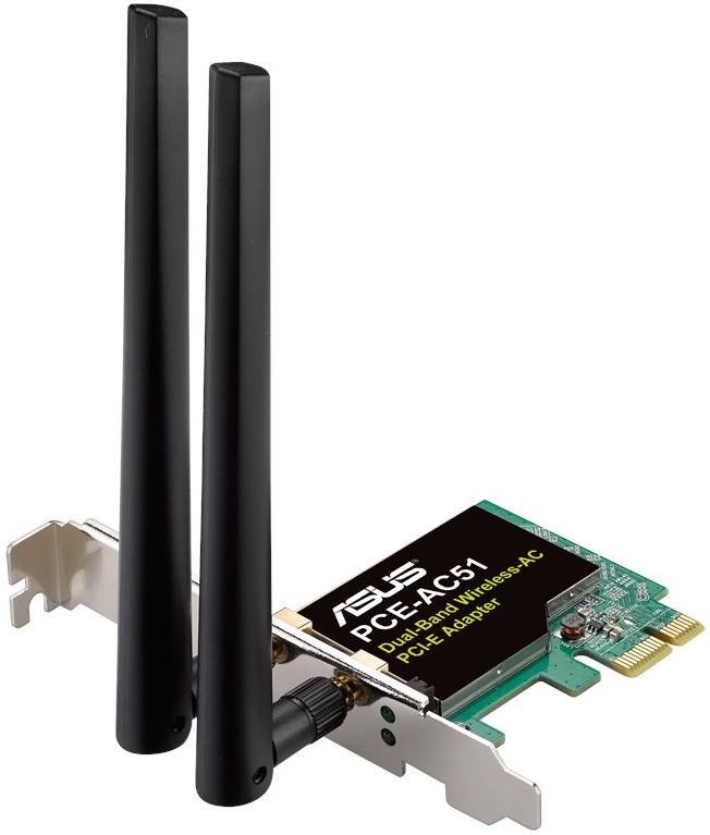 ASUS - Wifi - ASUS PCE-AC51 PCI-E Dual-Band 2x2 802.11AC WiFi krtya