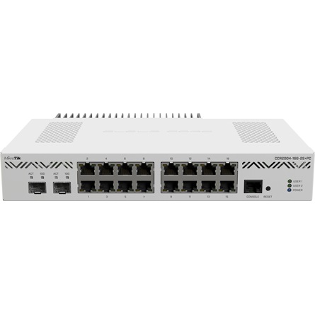 Mikrotik - Switch, firewall - Router Mikrotik CCR2004-16G-2S+PC 16xGbE +10GbE 2xSFP+