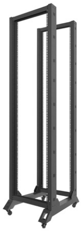 Lanberg - Rack szekrny - Lanberg 42U 800 mly x 600 ll nyitott rack szekrny, fekete