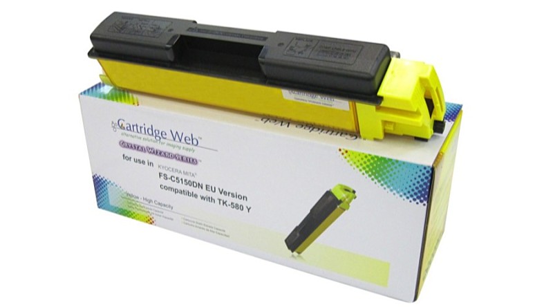 CartridgeWeb - Toner - CartridgeWeb Kyocera TK-580Y utngyrtott toner, Yellow