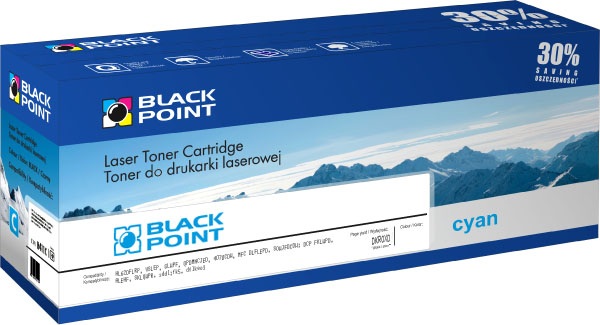 Black Point - Toner - Black Point Lexmark C540H1CG utngyrtott toner, Cyan