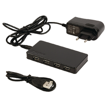 Knig - USB Adapter Irda BT RS232 - Knig USB2.0 7 port aktv HUB, fekete