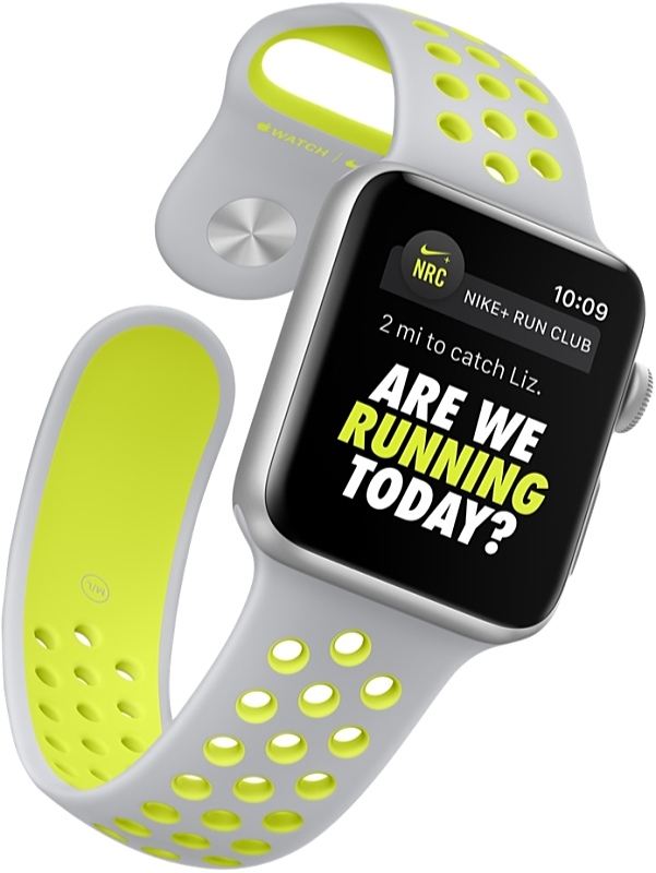 Apple - PDA/PNA/GPS - Apple Watch Nike+ okosra 42mm ezst/neonzld